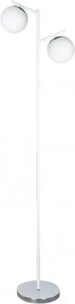 Fabrilamp Piantana Havana De 2xe14 Bianco/cromo 160x25x40 Cm