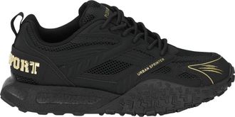 Plein Sport Urban Sprinter Mesh Sneakers - unisex - Hardloopschoenen - Zwart - 40 EU - Leer - Fitness