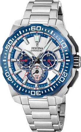 Festina F20724-1 Mens Chrono Bike Watch - Silver - One Size