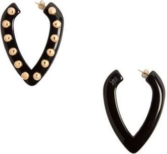 La DoubleJ Dew Earrings Solid Black at Nordstrom
