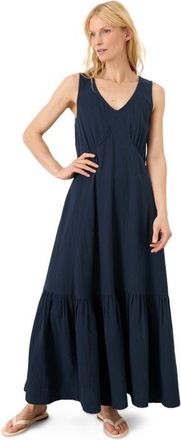 Pact Organic Cotton Double Gauze Beach To Brunch Dress in Navy at Nordstrom, Size Xx-Large