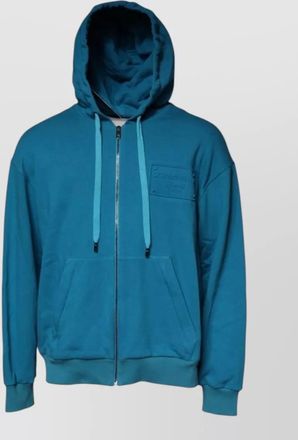 Dolce & Gabbana cotton logo hooded zip-up sweatshirt