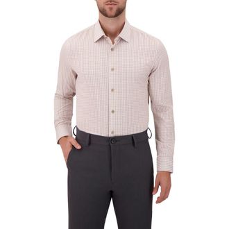 Report Collection Slim Fit 4-Way Stretch Button-Up Shirt in Twill at Nordstrom Rack, Size 15.5