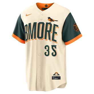 Nike Adley Rutschman Baltimore Orioles City Connect Nike Mens MLB Stadium Jersey in Black | RE260H3GOL9-WDN