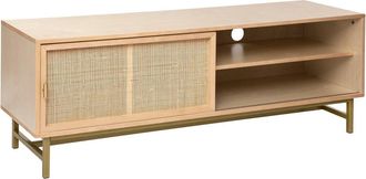 Atmosphera Atmosphera - Mueble De Tv &laquo;rayo&raquo; - Abedul Y Caoba - Acabado Lacado 50 X 140 Cm Cr&eacute;ateur DInt&eacute;rieur