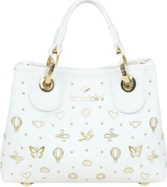 Braccialini Beth Strass Kleine Handtas - Dames - Handtassen - Wit - ONE Size - Wol - Tassen