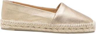 Castaner Golden Leather Espadrilles