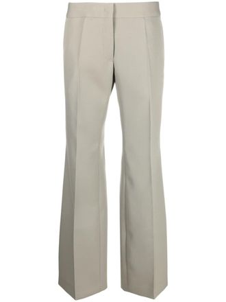Jil Sander wide-leg wool tailored trousers - Green