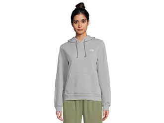 The North Face Evolution Embroidered Hoodie Womens Sweatshirt Blue Flax : XS, Cotton/Polyester