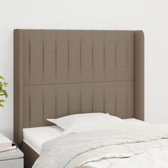 vidaXL Cabecero Con Orejas De Tela Gris Taupe 103x16x118/128 Cm Vidaxl