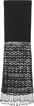 Ganni Macram&eacute;-detailing Maxi Skirt