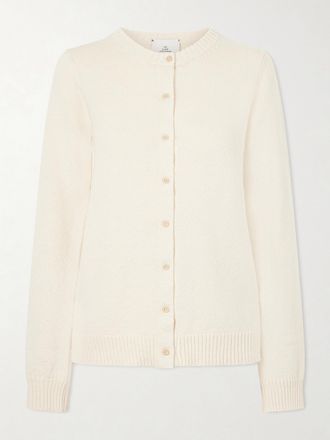 The Elder Statesman Cardigan In Cotone Nora Lite Ruth - Bianco
