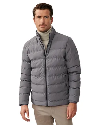 Cavallaro Jas Cavallaro Cesario gewatteerde grijs waterafstotend effen