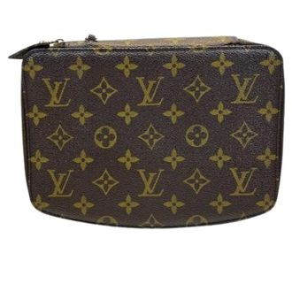 Louis Vuitton Pre-owned Clutches, female, Brown, Size: ONE SIZE Pre-owned Pochette Monte Carlo Monogram Pouch