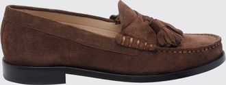 Stuart Weitzman Mocassini in pelle scamosciata con nappe e traversina