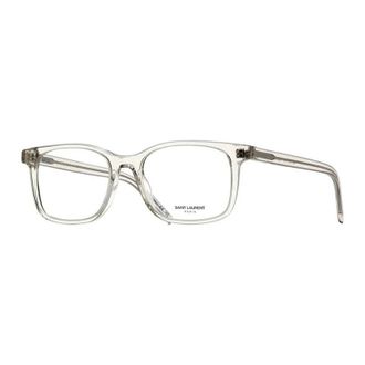 Saint Laurent Clear Square Full Rim Eyeglasses - Clear