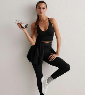 Aim'n Tall - Leggings modellanti senza cuciture neri-Nero