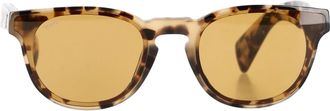 Tod's Tods TO32455E Tortoiseshell Round-Framed Sunglasses in Brown Acetate