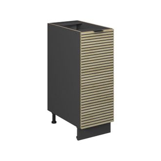 Vicco Armario De Farmacia Fame-line, Panel De Roble, 30 Cm Sin Encimera, Vicco