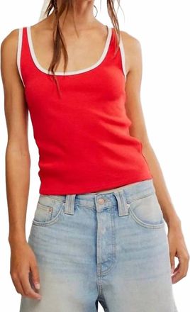 Free People Moxie Tank In Red