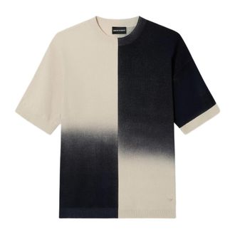 Emporio Armani Rondgebreide kleding - Heren - Ronde hals truien - Veelkleurig - 2XL - Truien & Vesten