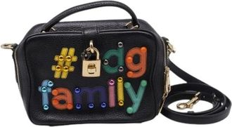 Dolce & Gabbana Pre-owned DG Family Crossbody Bag - Dames - Vintage Schoudertas - Zwart - ONE Size - Leer - Vintage