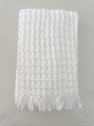Anaya with Love Turkish Cotton Waffle Hand Towel - Set of 2 in White at Nordstrom