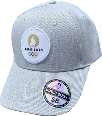 PARIS 2024 JO Official Collection Olympic Games Cap - Adjustable Size, grey, One Size