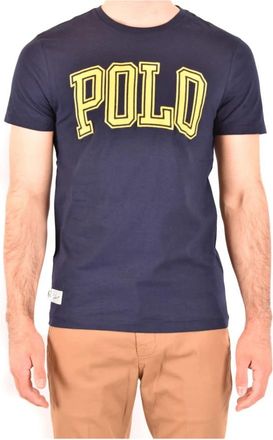 Polo Ralph Lauren Stijlvolle T-shirts - Heren - T-shirts - Blauw - S - Katoen - Tops