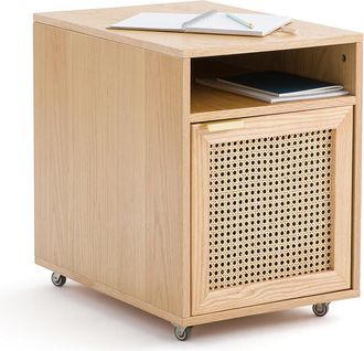 Sohome Bureaukastje met wielen, in rotan, Loris