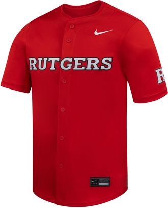 Nike Rutgers Nike Mens Dri-FIT College Limited Baseball Jersey in Red | P33621J609RUTU-RUT