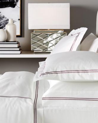 Melange Home Two Stripe 600Tc Egyptian Cotton Duvet Set