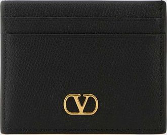 Valentino Garavani Portacarte VLogo Signature in pelle di vitello con cinque scomparti