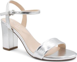 Paradox London Harmonia Ankle Strap Sandal in Silver at Nordstrom, Size 9.5