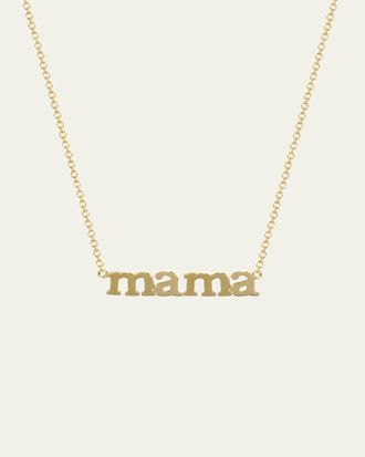 Jennifer Meyer 18k Mama Pendant Necklace