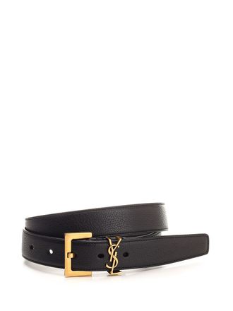 Saint Laurent Cassandre Belts Black