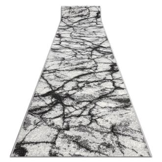 RugsX RugsX Bcf Morad Runner in Grey | Size: 120 cm x 490 cm
