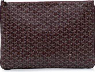 Goyard 2015 Goyardine Senat GM clutch bag - women - Fabric - One Size - Red