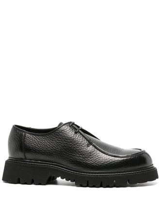 Doucal's X Neil Barrett Mocassini in pelle con suola chuncky - Nero