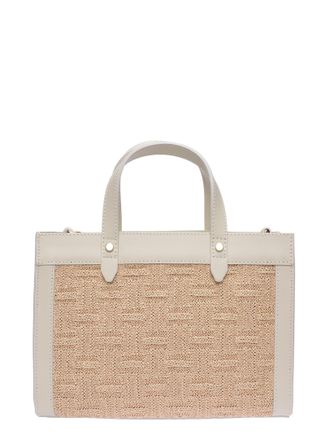 Luisa Vannini Beige Rundleer Tas