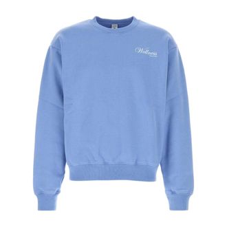 Sporty & Rich Sweatshirts, male, Blue, Size: XS Cotton Sweatshirt