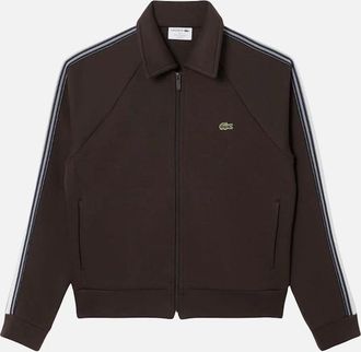 Lacoste Mens Lacoste Double Face Jersey Jacket - Port - Brown - Size: Regular/36