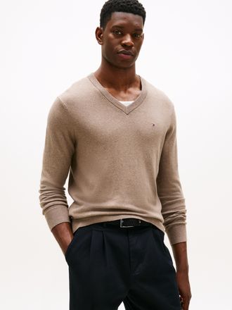 Tommy Hilfiger PIMA ORG CTN CASHMERE V NECK