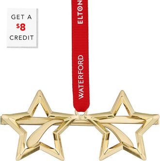 Waterford Elton John Golden Star Glasses Ornament With $8 Credit