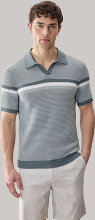 Robert Barakett Rourke Open Collar Sweater Polo