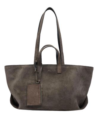 A.P.C. A. P.C. Gray Fonce Le Drummer Shoulder Bag