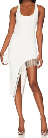 NBD Adora Exposed Leg Midi Dress In White