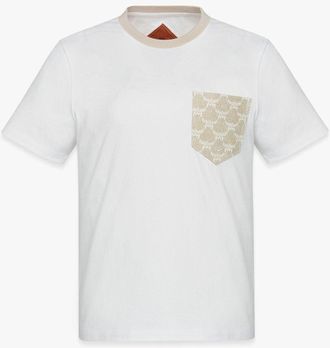 MCM Jacquard Pocket T-shirt In Organic Cotton