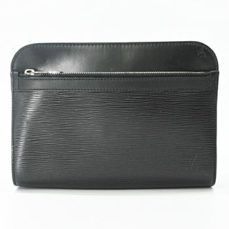Louis Vuitton Black Epi Leather Clutch Bag (Pre-Owned)