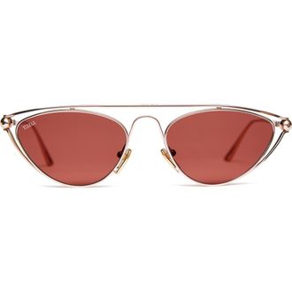 Vada Jewelry Julia Sunglasses in Rose Gold Titanium at Nordstrom
